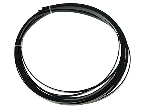 KAISH 5pcs Black Acoustic Classical Guitar Binding Purfling Strips ABS Binding Strip...