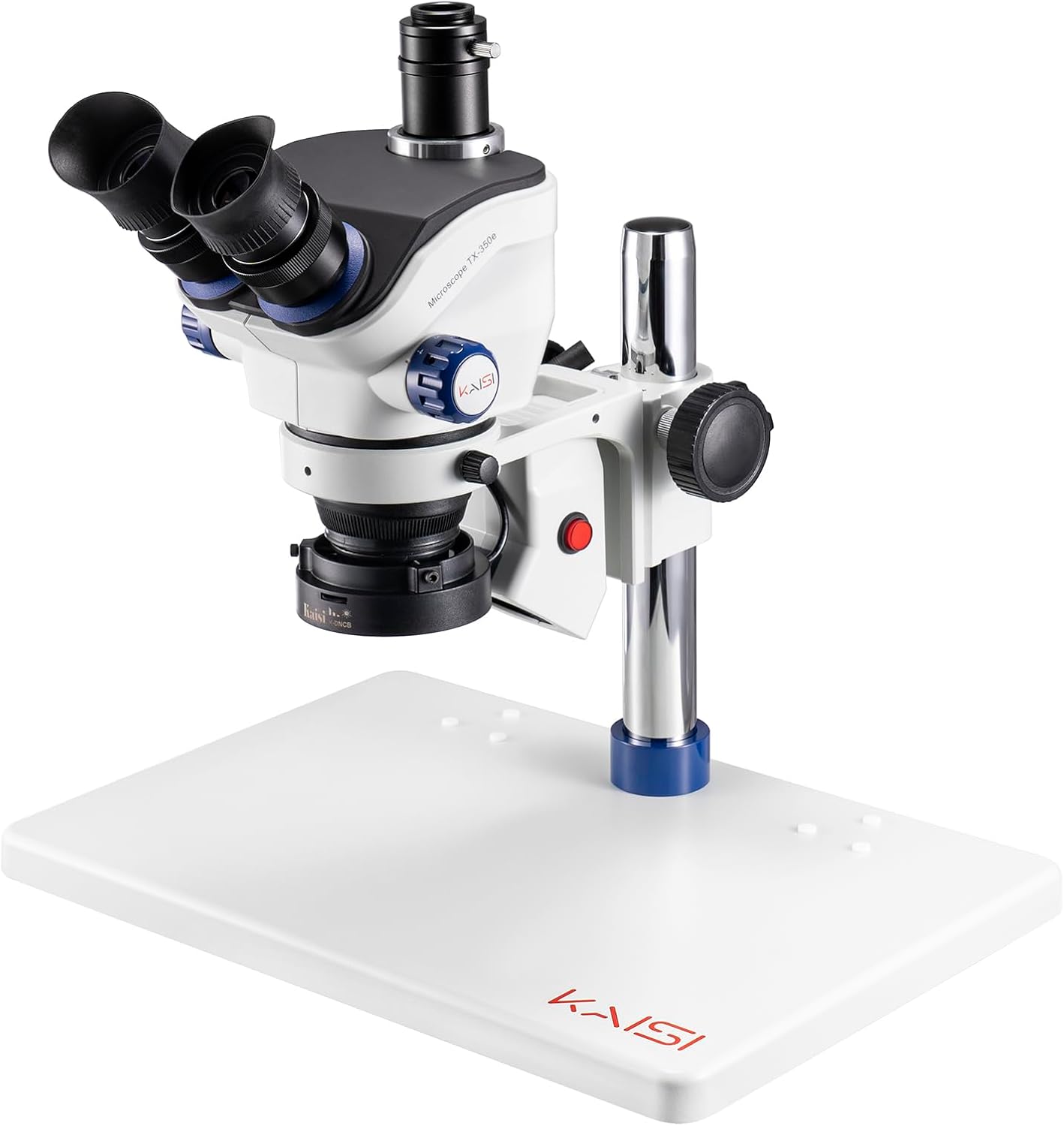 Kaisi TX-350E Professional Soldering Microscope,Trinocular Stereo Microscope, 7X-50X...