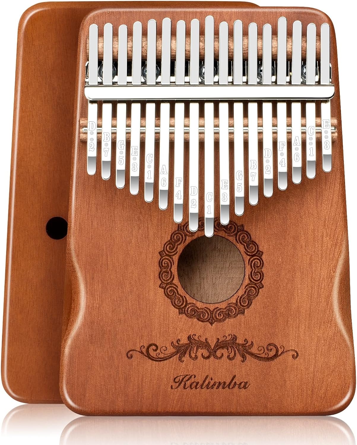 Kalimba Thumb Piano 17 Keys, Finger Piano Musical Instruments, Mbira Music Kids Gifts Adult...