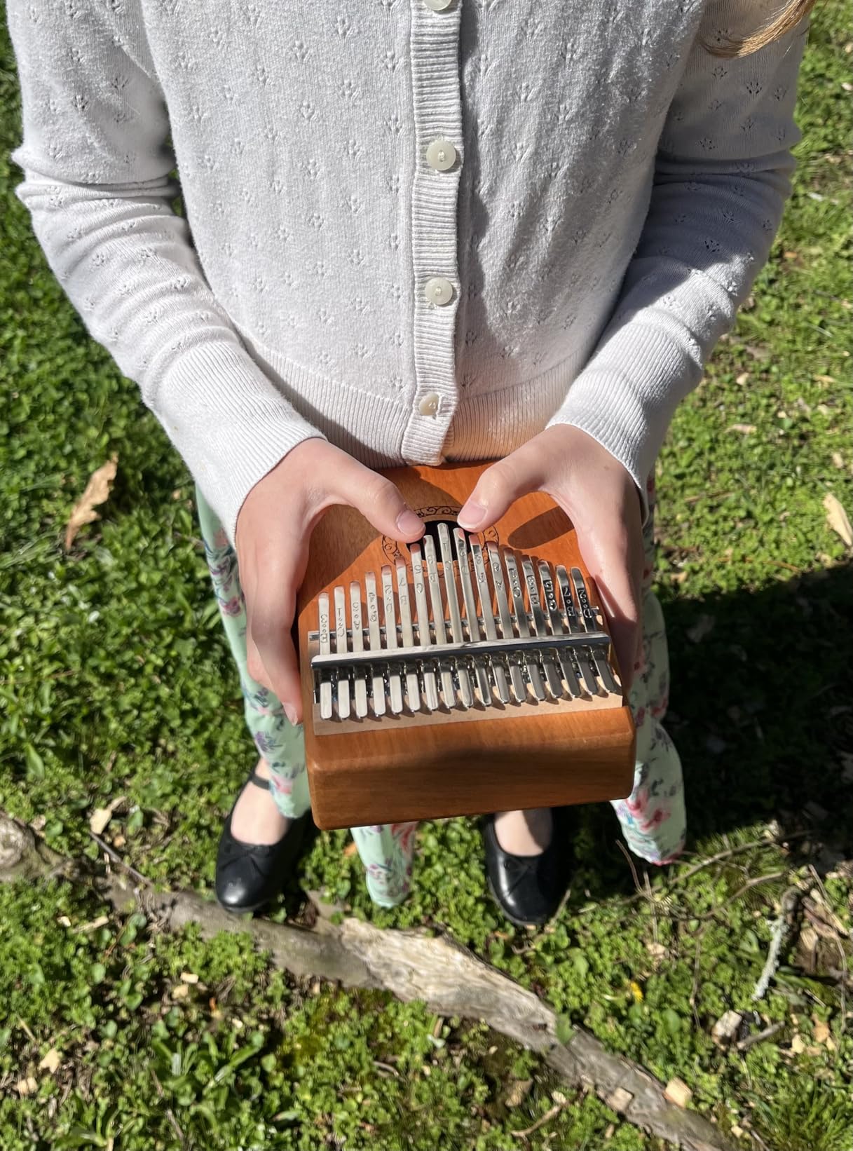 Kalimba Thumb Piano, YUNDIE Portable 17 Keys Mbira Finger Piano with Tune Hammer and...