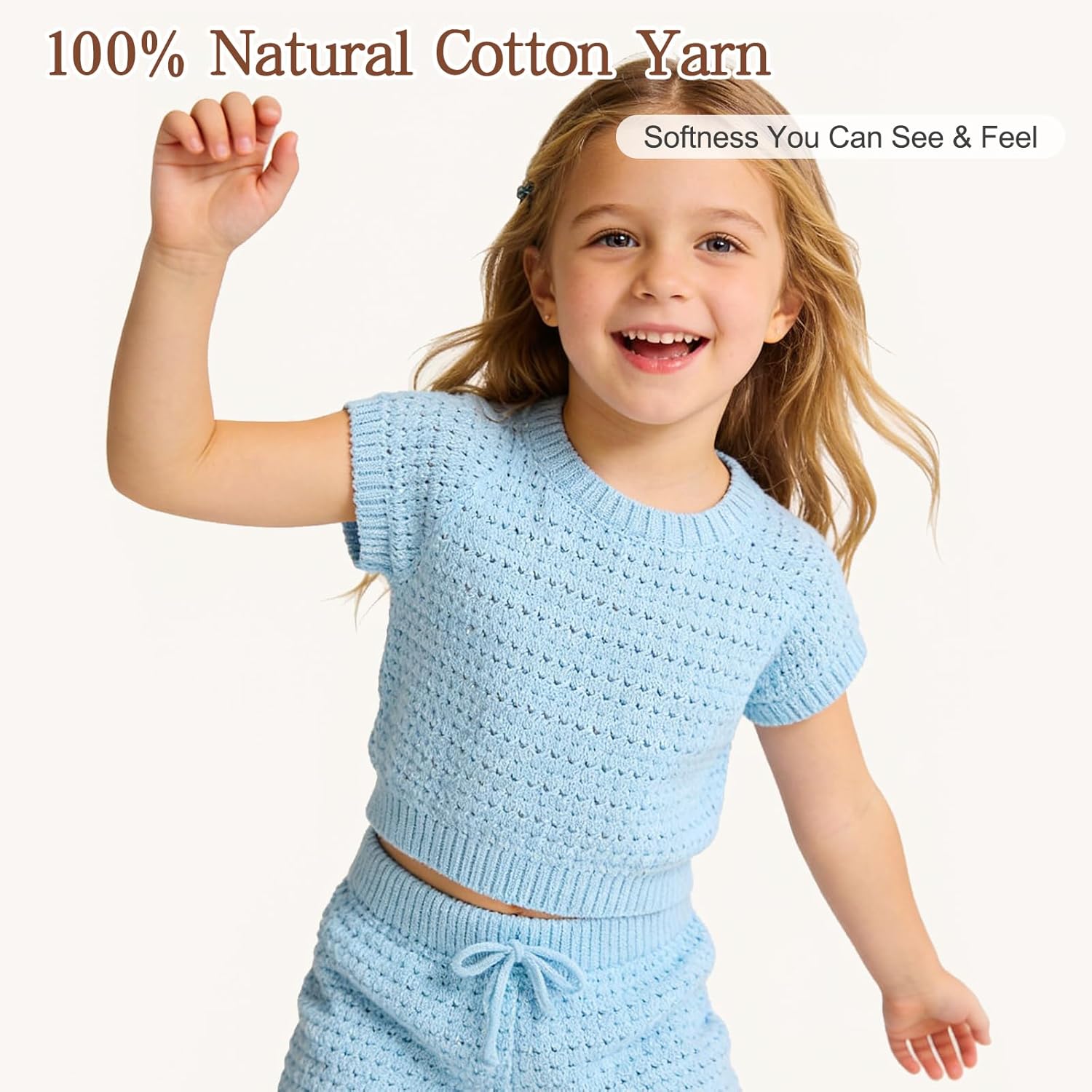 Katech Pure Cotton Yarn for Crocheting & Knitting – Soft Sport Weight CYC #2, 6 Skeins... image