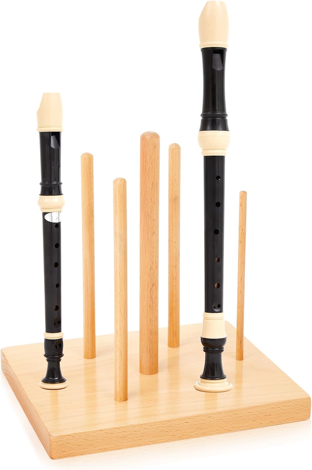 Kathfly Recorder Stand Wooden 7pc Multi-size Recorder Stand