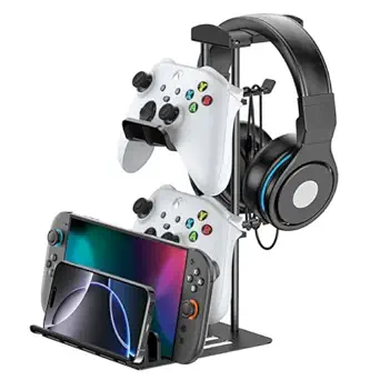 KDD Headphone Stand, Controller Holder & Headset Holder for Desk, Earphone Stand with...