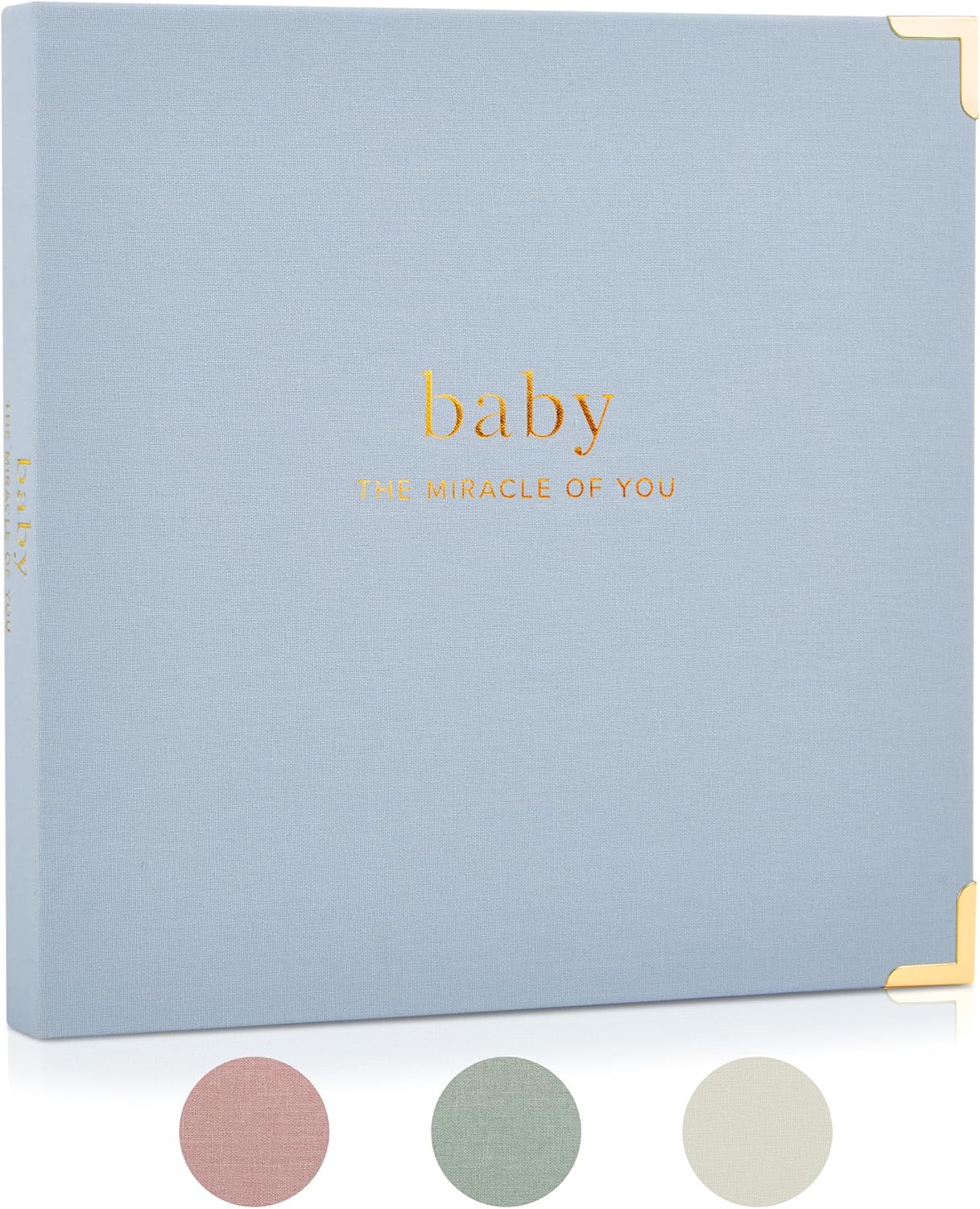 Keepsake Baby Memory Book for Boys and Girls – Timeless First 5 Year Baby Book – Neutral...