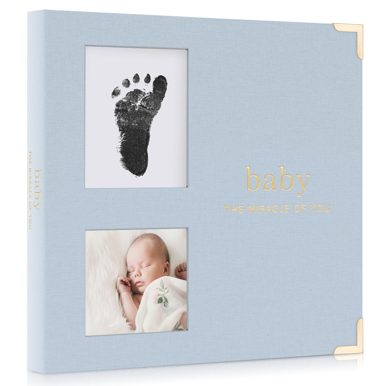 Keepsake Baby Memory Book for Boys and Girls – Timeless First 5 Year Baby Book With...