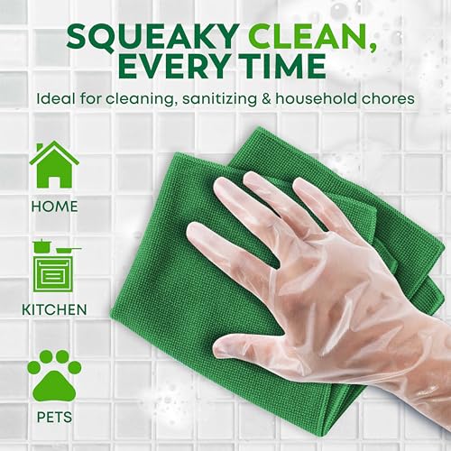Keppi 600 Pack Disposable Food Prep Gloves – Clear Polyethylene, Latex- BPA & Powder-Free... image