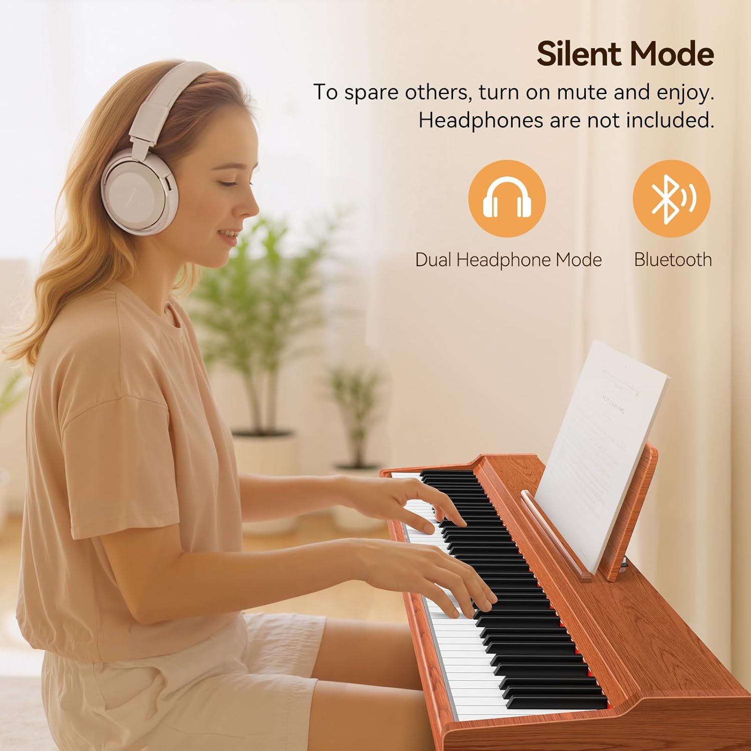 Keyboard Piano Electric 88 Key Piano keyboard: 88 Key keyboard Piano Semi-Weighted Full Size... image