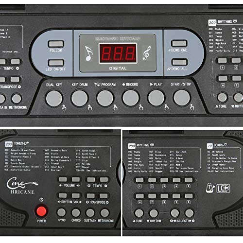 Keyboard Piano Lighted Keys for Beginner Adults Teens Kids, 61 Key Electronic Music Keyboard... image