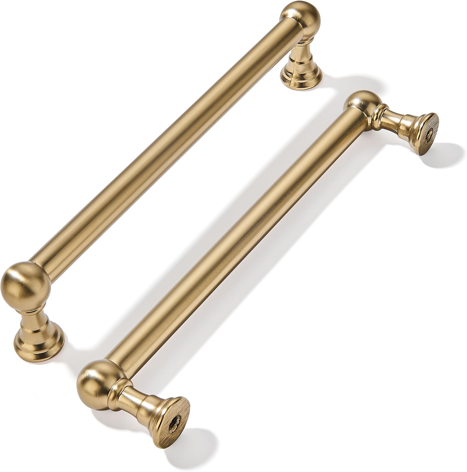 khtumeware 10 Pack 6 Inch Hole Center Champagne Bronze Cabinet Pulls Heavy Duty Solid Satin...