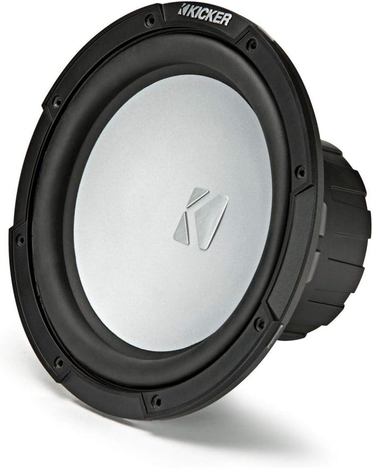 KICKER KMF10 10-inch (25cm) Weather-Proof Subwoofer for Freeair Applications, 2-Ohm