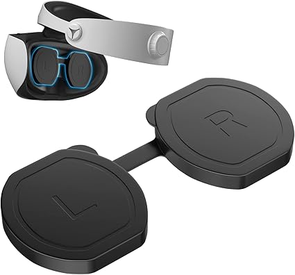 KingSpec PSVR 2 Lens Protector Cover, Washable Silicone Protective Lens Cover Black for PS...