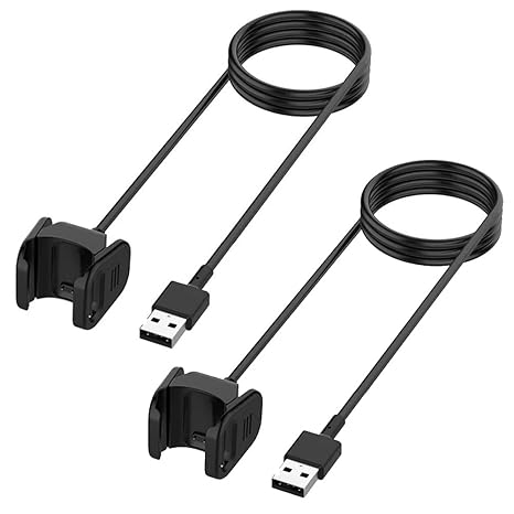 Kissmart Charger for Fitbit Charge 4 & 3, Replacement Charging Cable Clip Cord for Fitbit...
