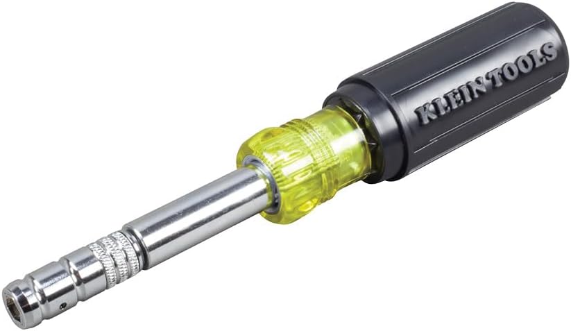 Klein Tools 32596 Multi-Bit Screwdriver/Nut Driver, Magnetic 8-in-1 HVAC Slide Drive Tool...