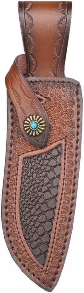 Knife Sheath, PU Leather Pocket Knife Holder Small Organizer Holster with Snap Closure &...