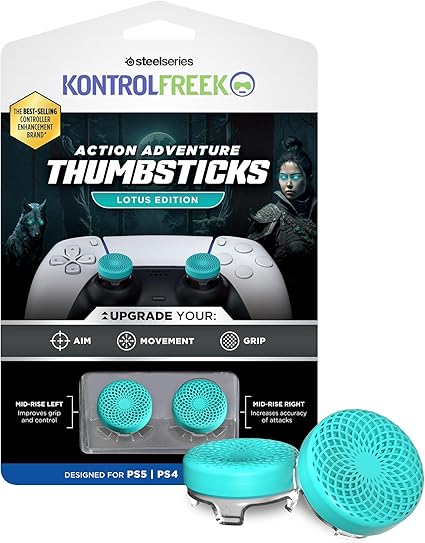 KontrolFreek Lotus for PlayStation 5 (PS5) and PlayStation 4 (PS4) | Performance Thumbsticks...
