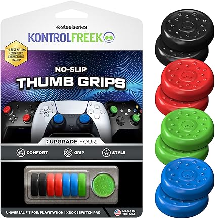 KontrolFreek No-Slip Thumb Grips | Universal Edition for Nintendo Switch Pro, PlayStation 4...