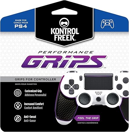 KontrolFreek Performance Grips for PlayStation 4 (PS4) Controller (Nightfall Black)