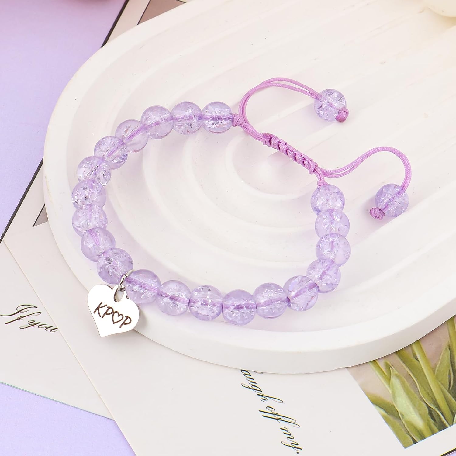 KPop Bracelet Merch Stuff and Birthday Card Korea-Pop Demon Christmas Jewelry Birthday Party... image