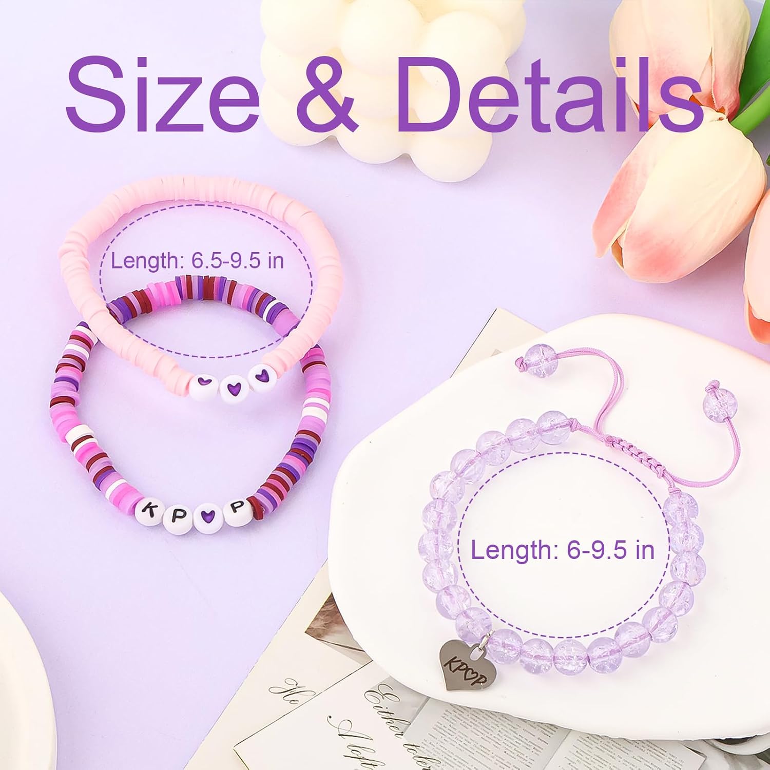 KPop Bracelet Merch Stuff and Birthday Card Korea-Pop Demon Christmas Jewelry Birthday Party... image