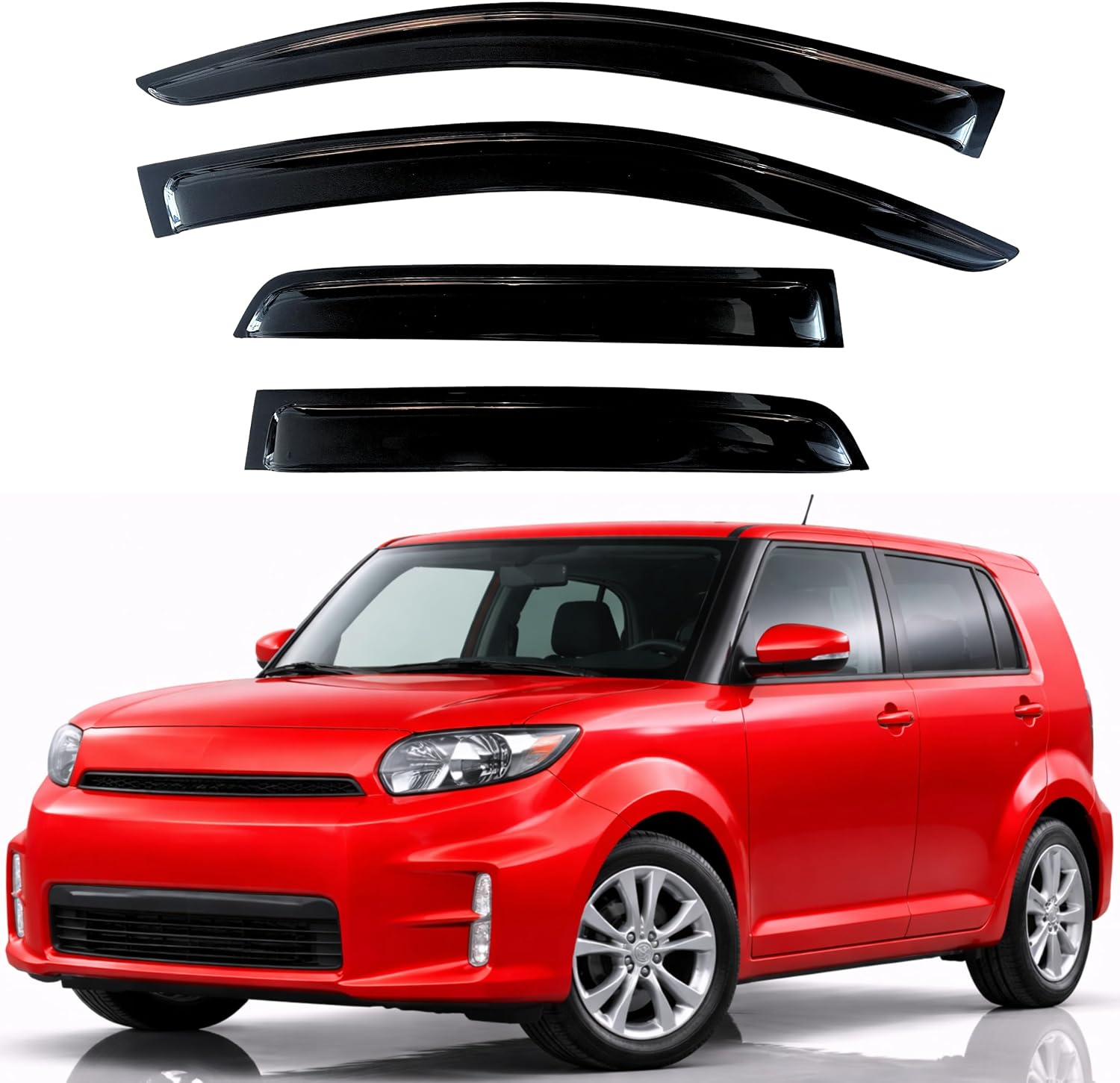 KPY Rain Guards Fit for 2008-2015 Scion xB, Out-Channel Window Visors Vent Wind Deflectors...