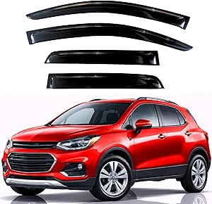 KPY Rain Guards Fit for 2014-2022 Chevrolet/Chevy Trax, Out-Channel Window Visors Vent Wind...