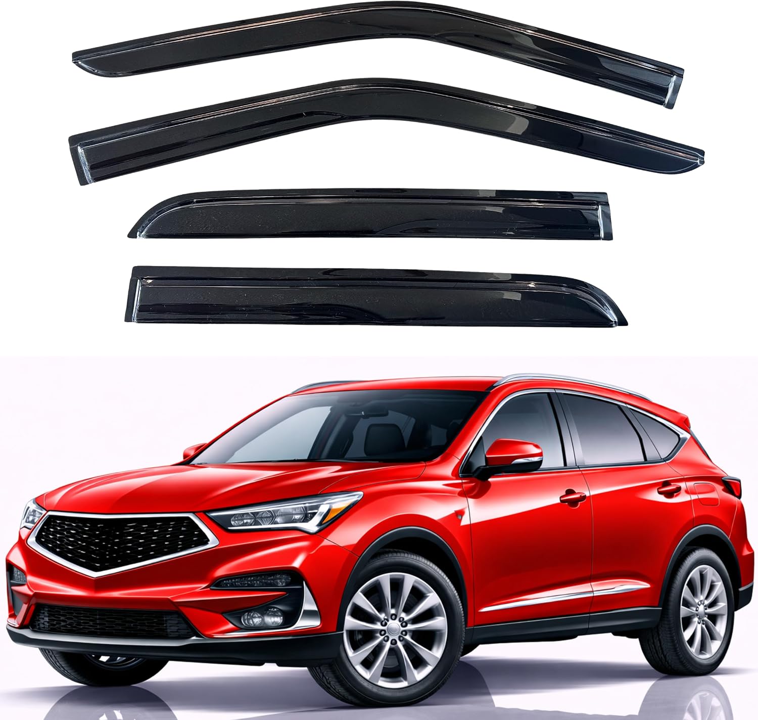 KPY Rain Guards Fit for 2019-2026 Acura RDX, Out-Channel Window Visors Vent Wind Deflectors...