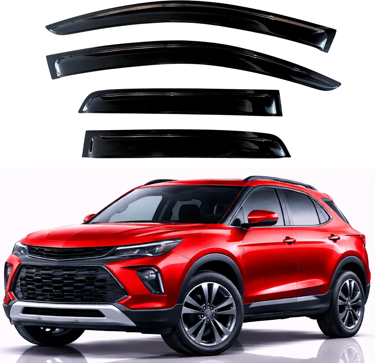 KPY Rain Guards Fit for 2021-2026 Chevrolet/Chevy Trailblazer, Out-Channel Window Visors...