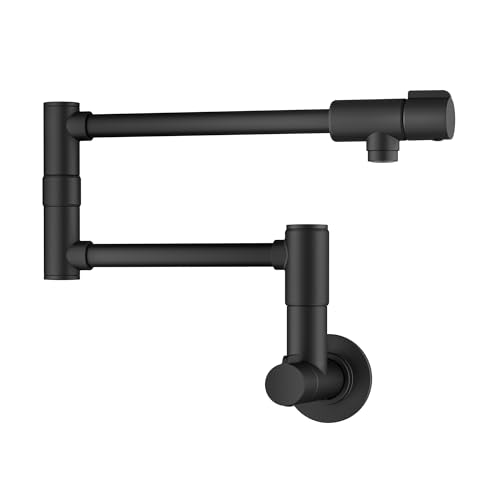 KRAUS Bolden 2 Handle Pot Filler Faucet with Retractable Arm, Wall Mount Kitchen Faucet, Pot... image