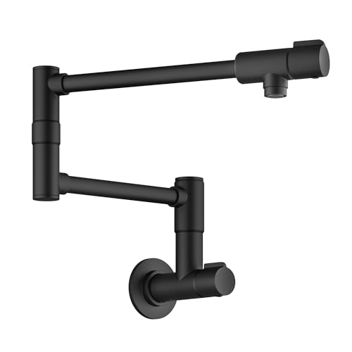 KRAUS Bolden 2 Handle Pot Filler Faucet with Retractable Arm, Wall Mount Kitchen Faucet, Pot... image