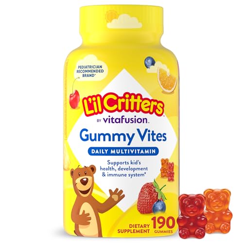 L'il Critters Gummy Vites Kids Multivitamin | 190 Gummies with Vitamins A, B, C, D, E |... image