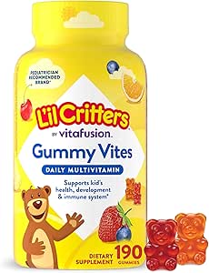 L'il Critters Gummy Vites Kids Multivitamin | 190 Gummies with Vitamins A, B, C, D, E |...