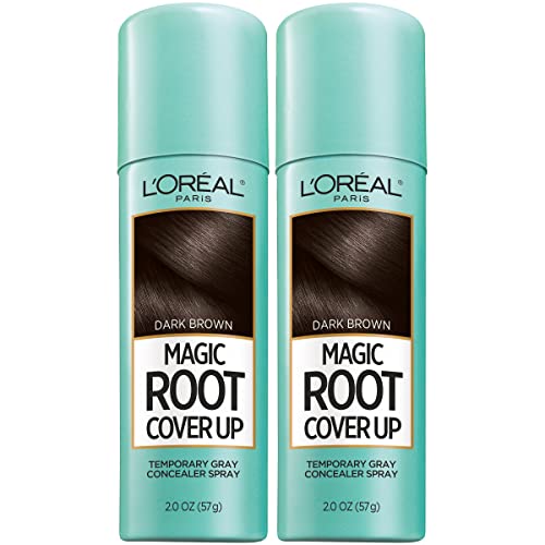 L'Oreal Paris Magic Root Cover Up Gray Hair Spray, 100% Gray Hair Coverage with Buildable...