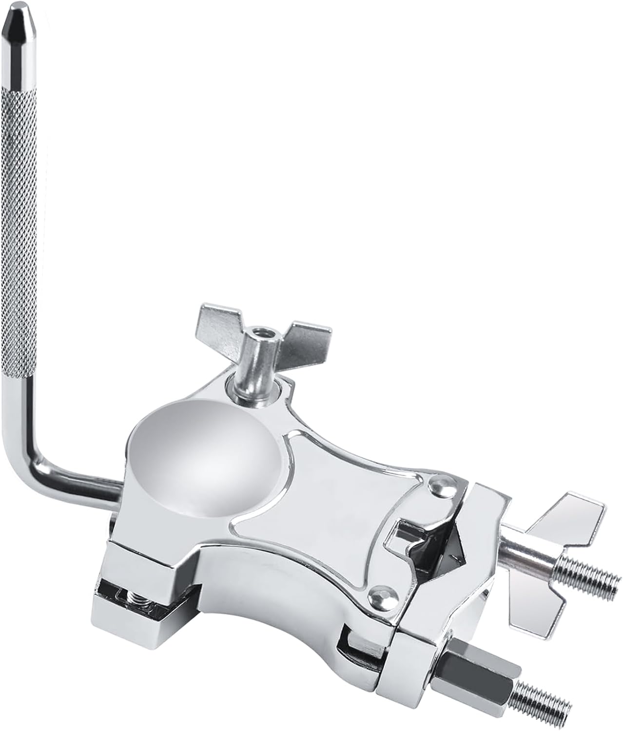 L-Rod Cowbells Cymbal Clamp, Heavy-Duty Cowbell Mount Percussion Holder Extension Arm Clip...