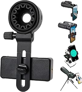 LAKWAR Telescope Phone Adapter, Universal Cell Phone Mount Compatible Binoculars, Monocular...