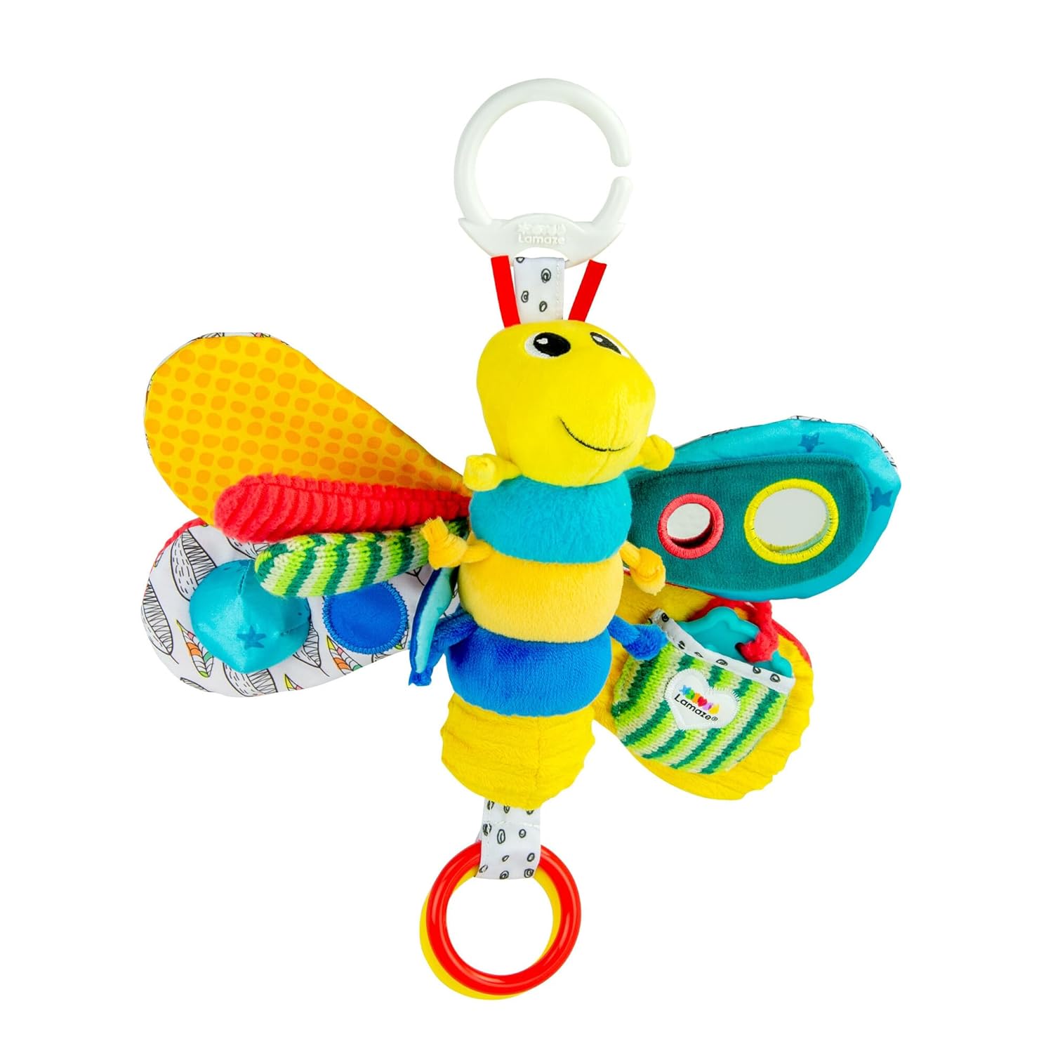Lamaze Clip On Car Seat and Stroller Toy - Freddie the Firefly - Includes Lady Bug Teether...
