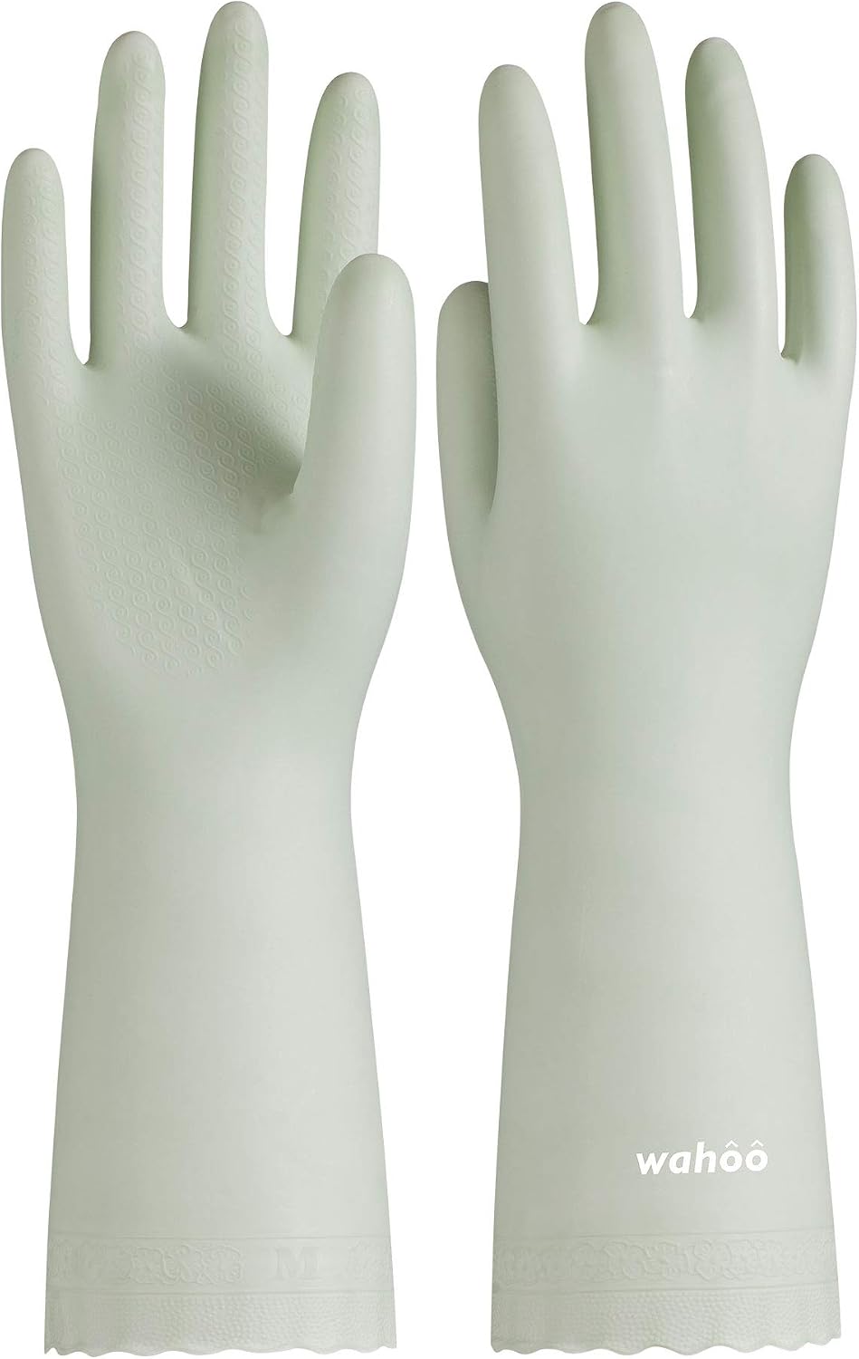LANON wahoo Skin-Friendly Cleaning Gloves, Dishwashing Kitchen Gloves with Cotton Flocked...