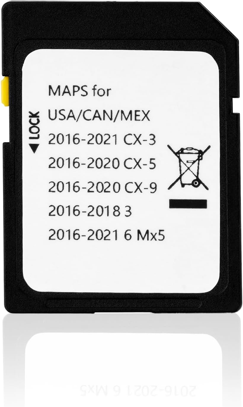 Latest Version Navigation SD Card Fits for Mazda 2014-2018 - 3, 2016-2024 - Mazda...