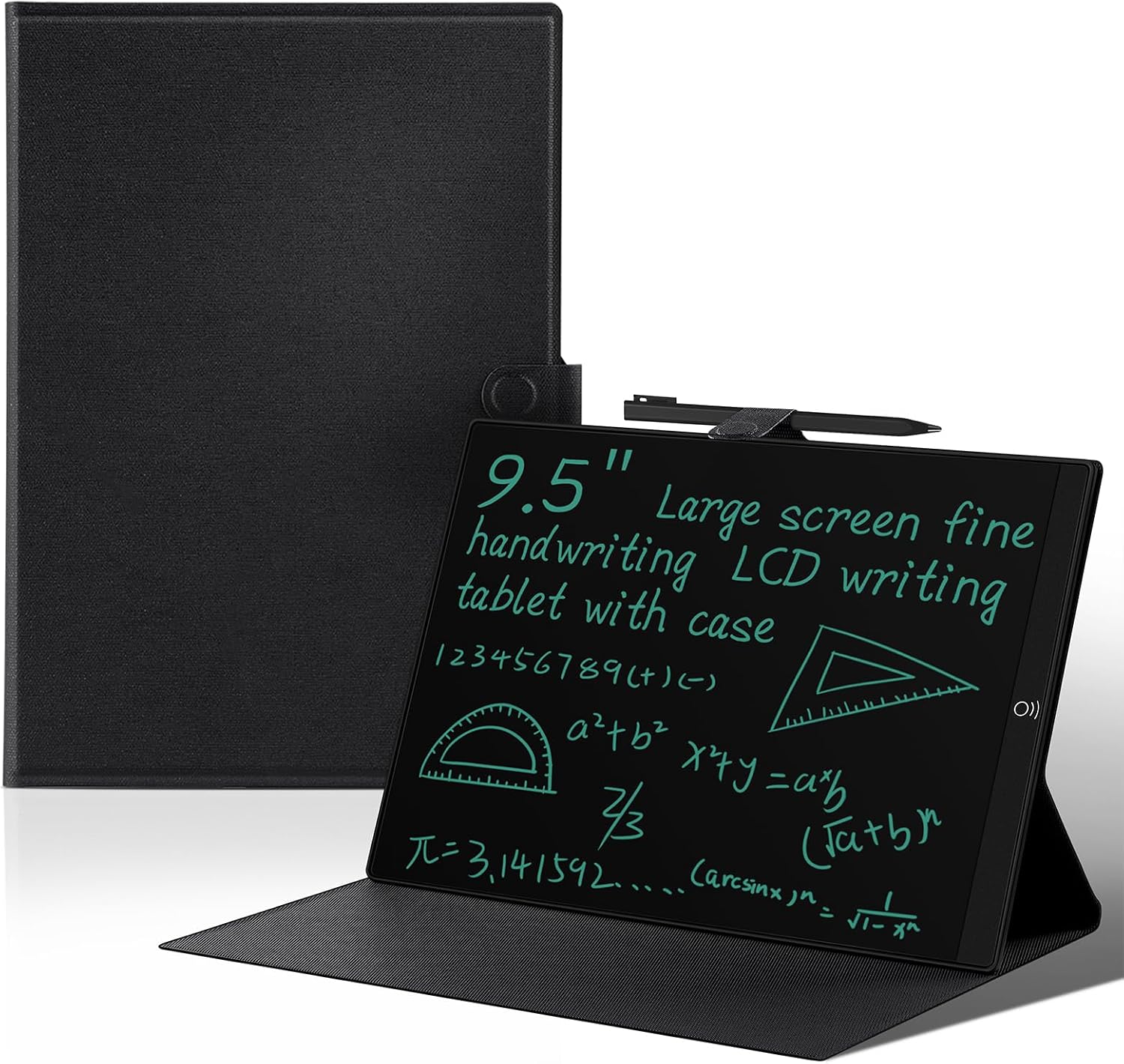 LCD Writing Tablet for Adults: 9.5 inch Full Screen Reusable Erasable with Cover Case