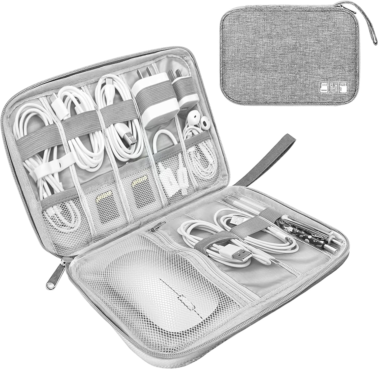 Lcsmaokin Electronics Organizer Travel Case,Electronic Accessories Storage Bag,Portable...