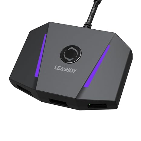 leadjoy VX2 AimBox Keyboard Mouse Adapter for PS4, Xbox One, Xbox Series X/S, MnK Converter...