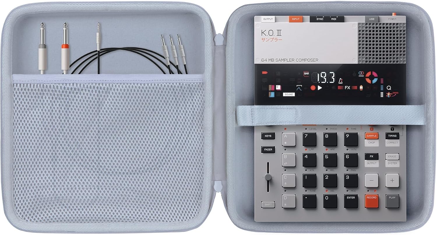 Lebakort Storage Case Compatible with Teenage Engineering EP–133 K.O. II Sampler Drum...