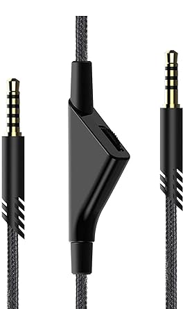 LecLooc Replacement for Astro A40 Cord, A10 Headset Cable Braided Wire, 6.5 Feet/2.0 M...