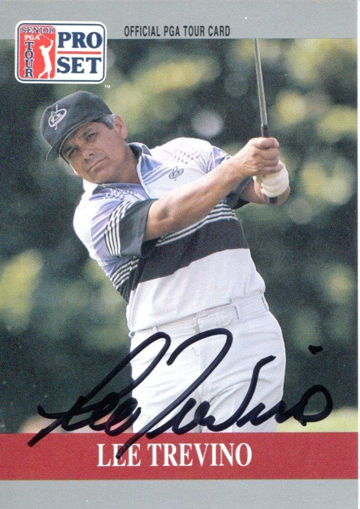 Lee Trevino Autographed 1990 Pro Set Card - Autographed Golf Cards