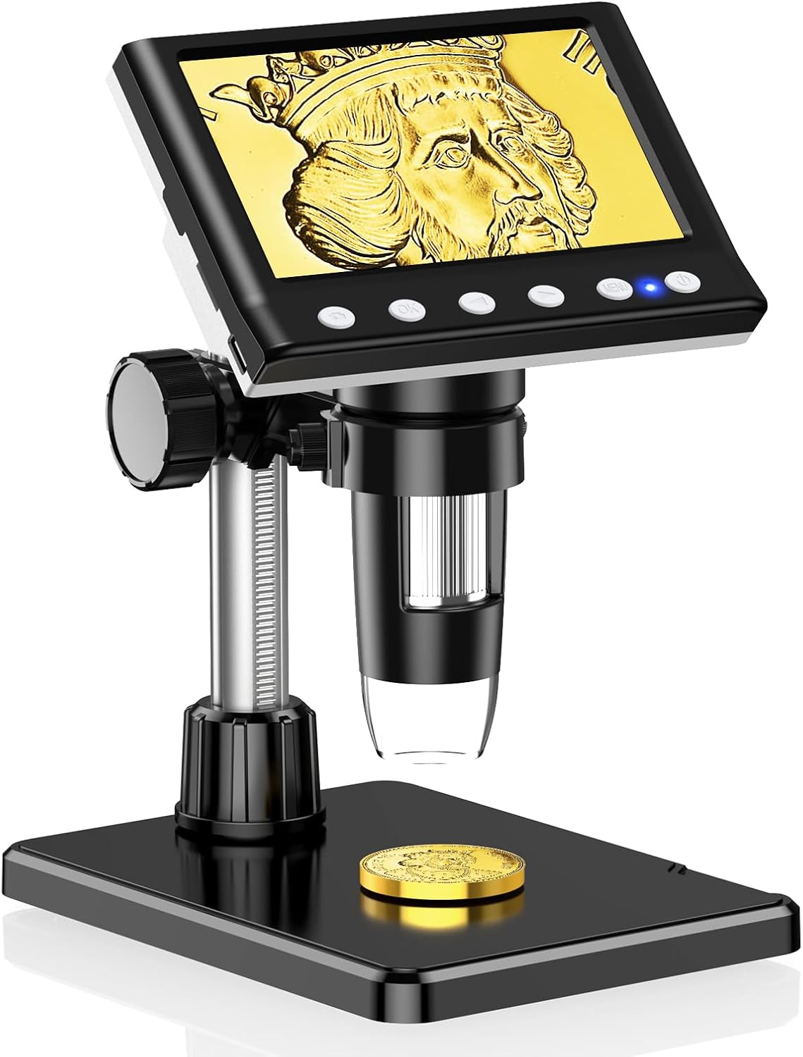 Leipan 4.3" Coin Microscope Digital Microscope for Collectors 1980P HD Error Coin Magnifier...