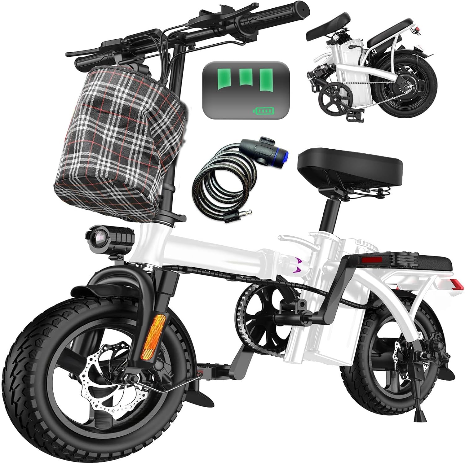 LELEKUAI Electric Bike for Adults, 1200W Peak Motor Commuter Ebike, 20-28MPH Speed, 32 Miles...