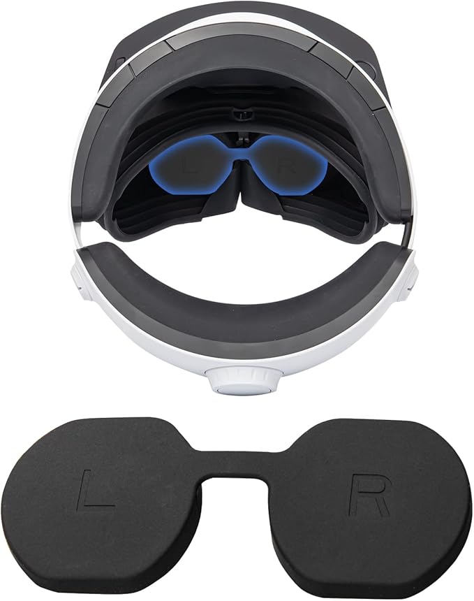 Lens Protective Cover for PS VR2, Anti-Dust Soft Silicone Lens Protective Cover for VR2...