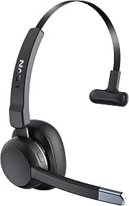 LEVN Trucker Headset, Trucker Bluetooth Headset with Noise Cancelling Microphone & Mute...