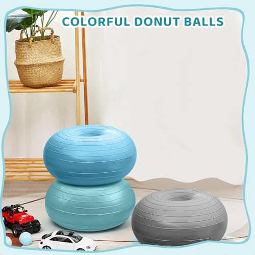 Lewtemi Flexible Seating for Classroom 20 Inch Inflatable Yoga Ball Chair Large Donut... image