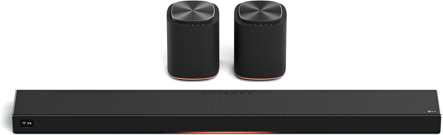 LG Sound Suite Immersive Suite 5 Wireless Bundle | H7 Soundbar + 2X M5 Speakers | 7.1.5 Ch...