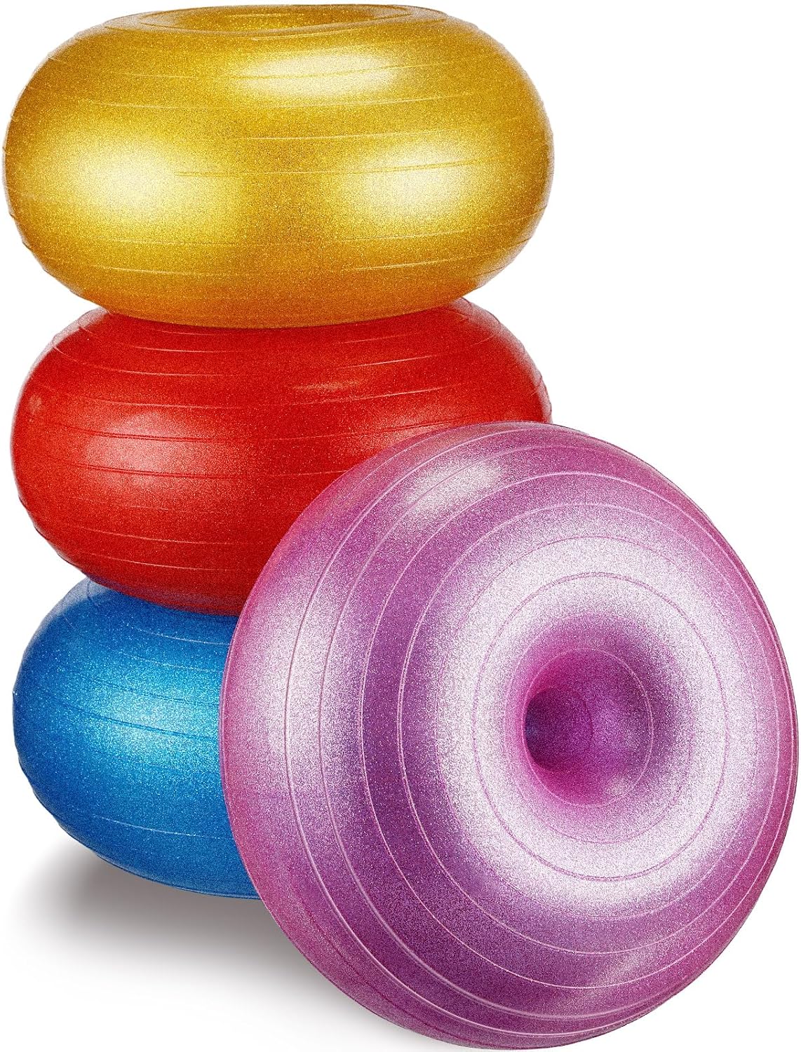 Libima 4 Pcs Flexible Seating for Classroom Elementary, Yoga Ball Chair Inflatable Donut...